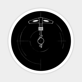 Vintage Corkscrew Graphic Magnet